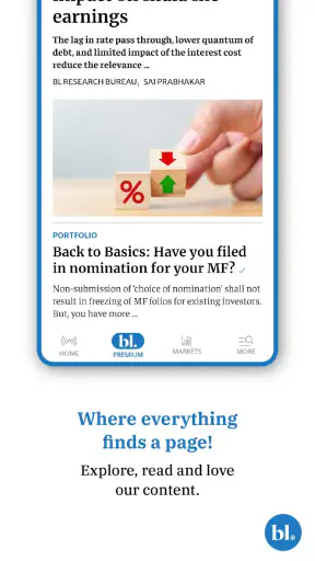 The Hindu Businessline News screenshot