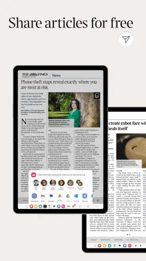 The Times and Sunday Times screenshot