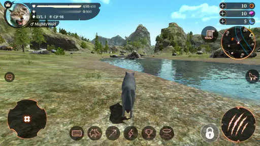 الذئب: لعبة حيوانات (The Wolf) screenshot