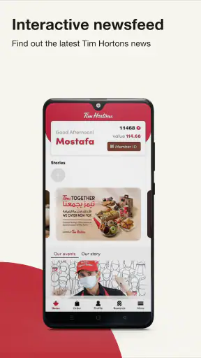 Tim Hortons Middle East screenshot