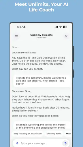 Unlimits: AI Life Coach screenshot