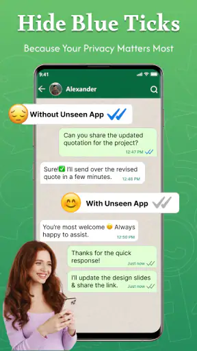 UnseenChat-عرض الرسائلالمحذوفة screenshot