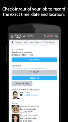 Vibes Staffing screenshot