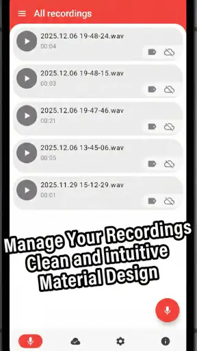 Wear Audio Recorder screenshot