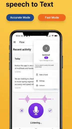 Whisper Flow: الكتابة الصوتية screenshot