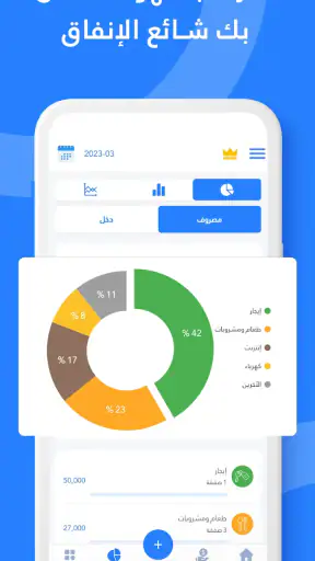 Wise Budget الديون & مصروفات screenshot