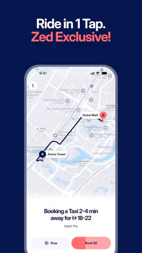 Zed: Dubai Taxi & Premium Cars screenshot