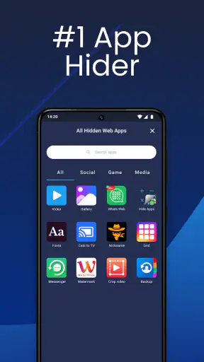 إخفاء التطبيقات: مساحة مخفية screenshot