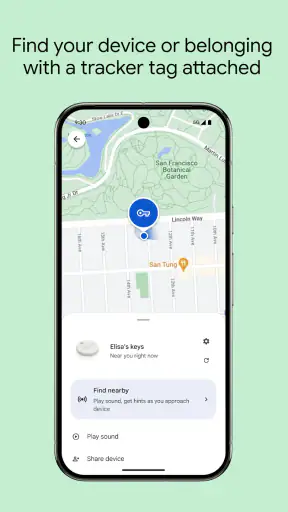 "مركز العثور" من Google screenshot