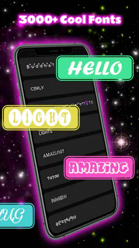 الكيبورد Neon Love screenshot