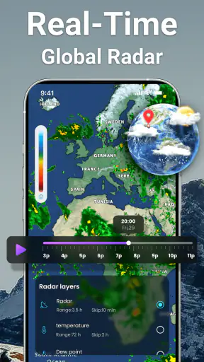 رادار الطقس، رادار مباشر screenshot