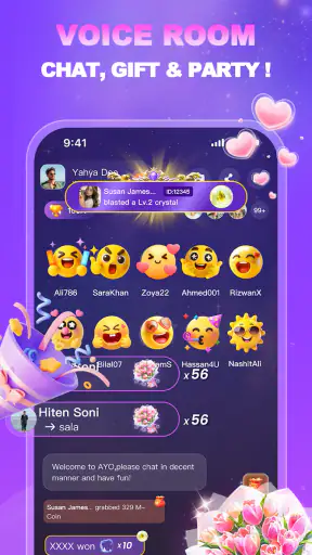 ایو: الألعاب وغرف الصوت screenshot