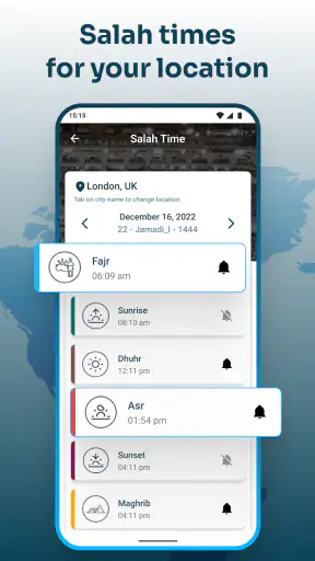 بوصلة القبلة مع توقيت صلاح screenshot