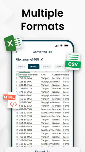 تحويل PDF إلى Excel - XLSX screenshot