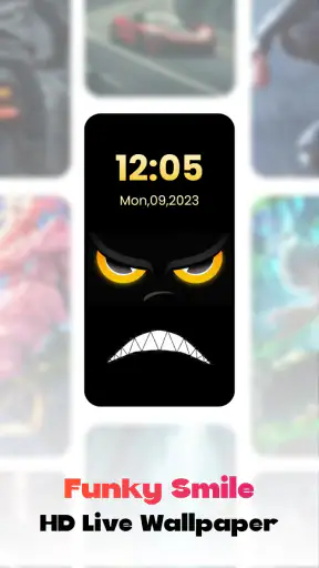 خلفية حية لابتسامات مرحة screenshot