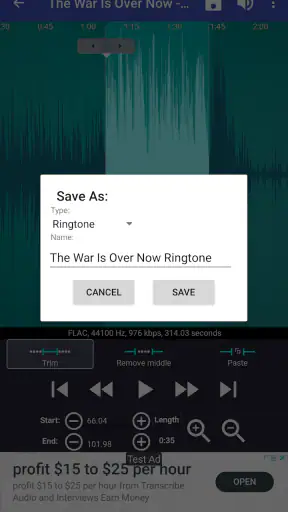 ؛ رينغتون ماكر - إنشاء نغمة screenshot