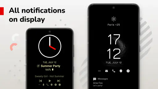 ساعة دائما على شاشة العرض screenshot