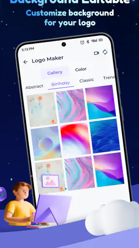 صانع الشعارات - منشئ التصميم screenshot