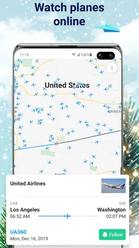 طائرات مباشر- تتبع الطائرات screenshot