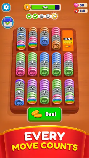 فرز للجيب: دمج عملات معدنية screenshot