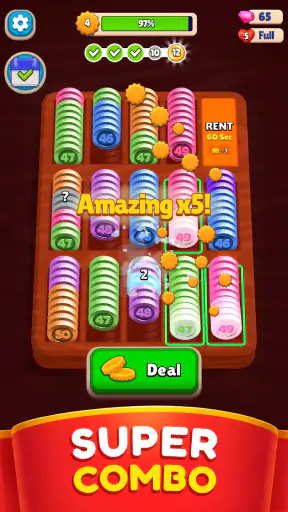 فرز للجيب: دمج عملات معدنية screenshot