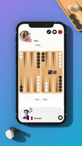 لعبة الطاولة على الانترنت screenshot