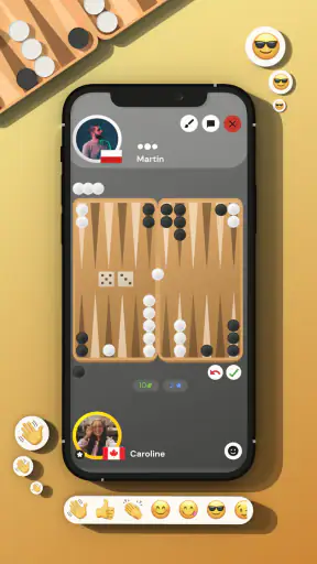 لعبة الطاولة على الانترنت screenshot