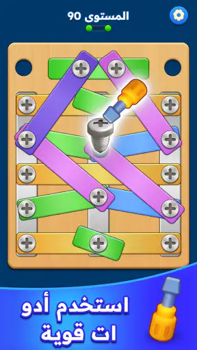 لغز البراغي - لعبة المكسرات screenshot