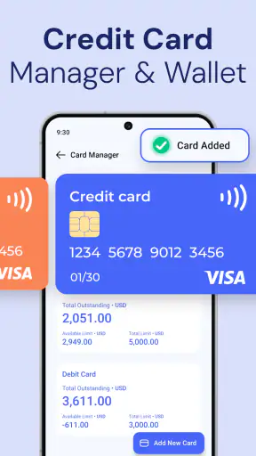 مدير البطاقات والمحفظة الرقمية screenshot
