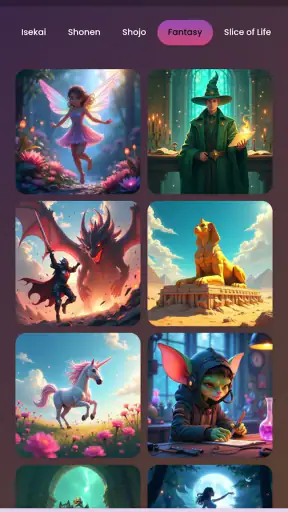 مولد فن الأنمي - أنيمي AI screenshot