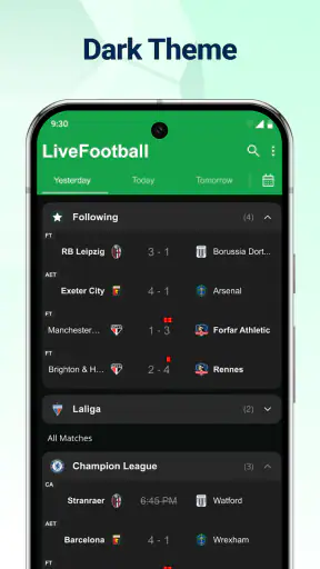 نتائج كرة القدم مباشر screenshot