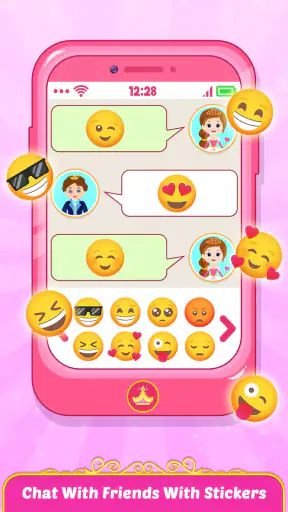 هاتف الأميرة الوردي للأطفال screenshot
