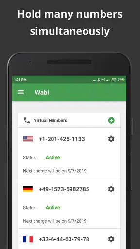 وابي (Wabi) - رقم هاتف افتراضي screenshot