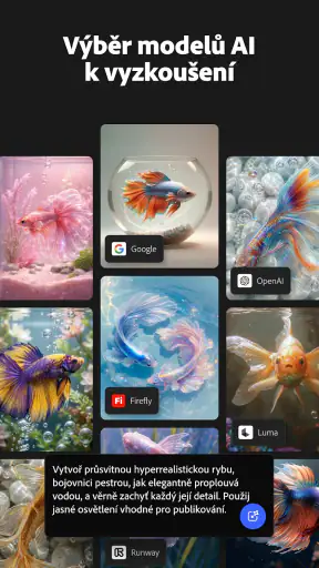 Adobe Firefly: AI generátor screenshot