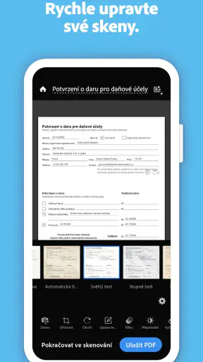 Adobe Scan: skener PDF, OCR screenshot