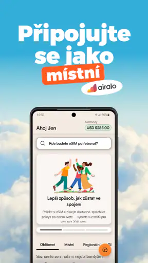 Airalo: internet přes eSIM screenshot