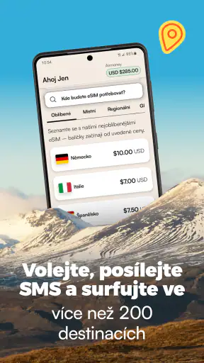Airalo: internet přes eSIM screenshot