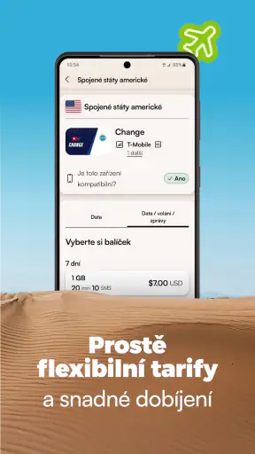 Airalo: internet přes eSIM screenshot