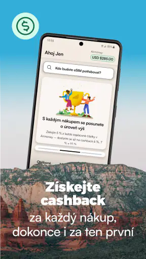Airalo: internet přes eSIM screenshot