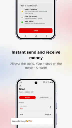Aircash screenshot