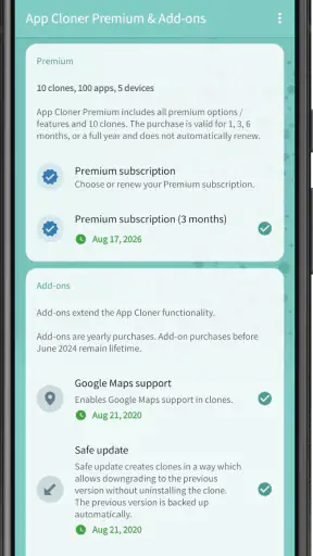 App Cloner Premium & Add-ons screenshot