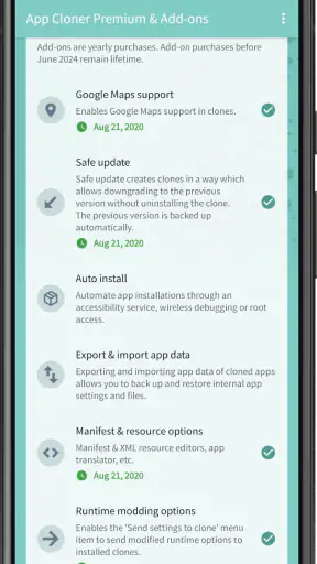 App Cloner Premium & Add-ons screenshot