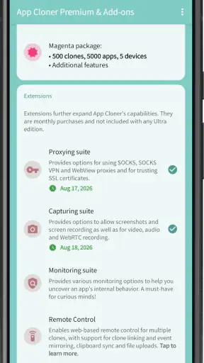 App Cloner Premium & Add-ons screenshot