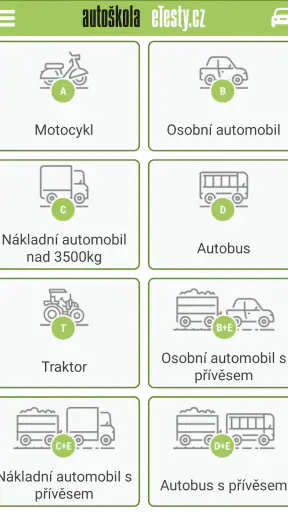 Autoškola testy 2026 - eTesty screenshot