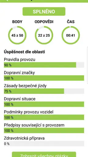 Autoškola testy 2026 - eTesty screenshot