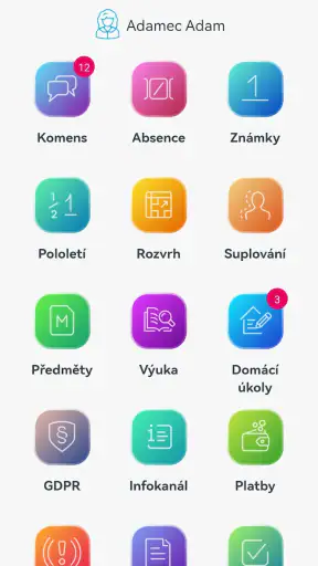 Bakaláři OnLine screenshot
