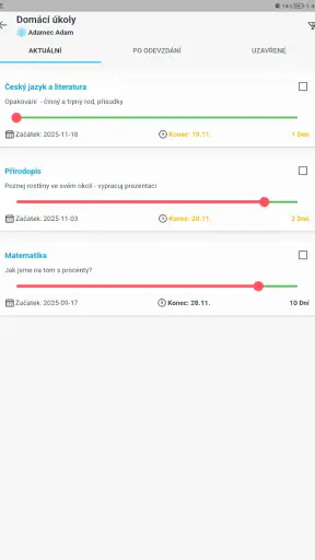 Bakaláři OnLine screenshot