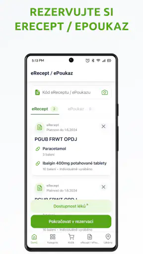 BENU Lékárna screenshot