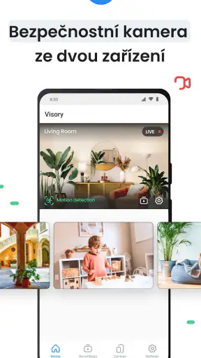 Bezpečnostní kamera Visory screenshot