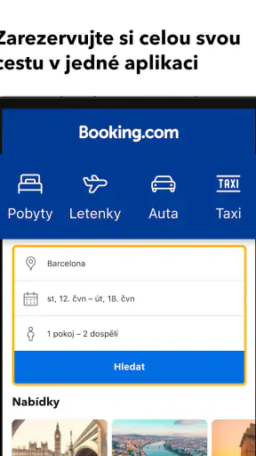 Booking.com - rezervace hotelů screenshot